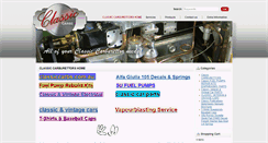 Desktop Screenshot of classiccarbs.com.au