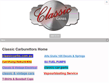 Tablet Screenshot of classiccarbs.com.au